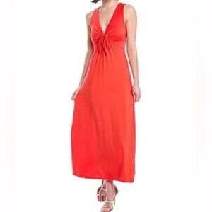RACHEL Rachel Roy Women's Rio Red Wilonna Tie-Front A-Line Dress Sz M NWT